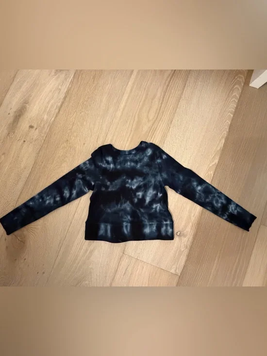 NSF Tie-Dye Long Sleeve Crop Top - blue indigo - Picture 2 of 5